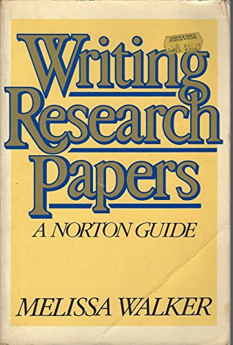Beispielbild fr Writing research papers: A Norton guide zum Verkauf von Wonder Book