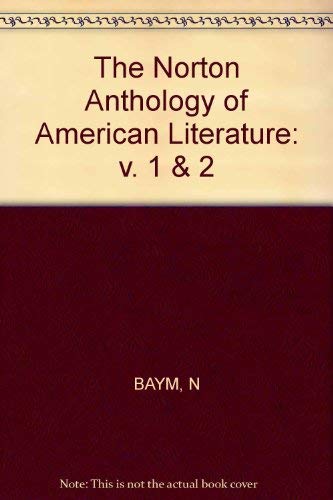 Imagen de archivo de The Norton Anthology of American Literature, 2nd Edition a la venta por HPB Inc.