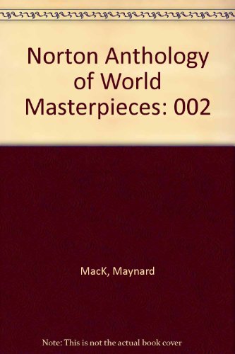 Stock image for Norton Anthology of World Masterpieces: 002 for sale by Better World Books