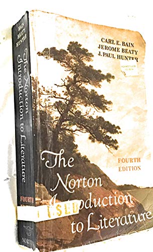 Beispielbild fr The Norton Introduction to Literature zum Verkauf von Better World Books