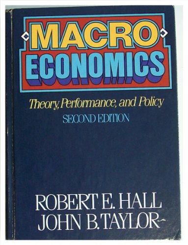 Stock image for Macroeconomics : Theory Performance and Policy for sale by Better World Books