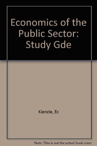 9780393956856: Study Guide and Readings for Stiglitz's Economics of the Public Sector