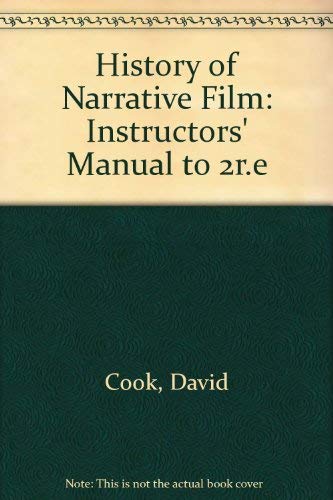 Stock image for Instructor's Manual to Accompany - A History of Narrative Film for sale by Midtown Scholar Bookstore