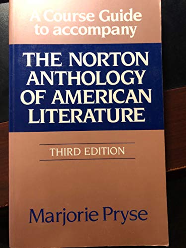 Beispielbild fr The Norton Anthology of American Literature zum Verkauf von Wonder Book