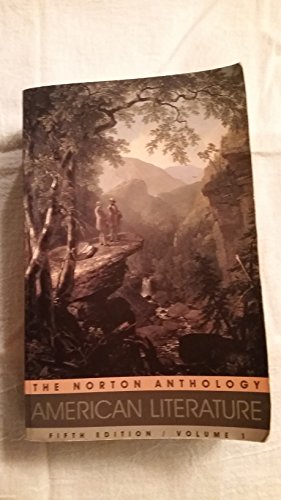 Beispielbild fr The Norton Anthology of American Literature: Beginnings to 1865 zum Verkauf von Orion Tech