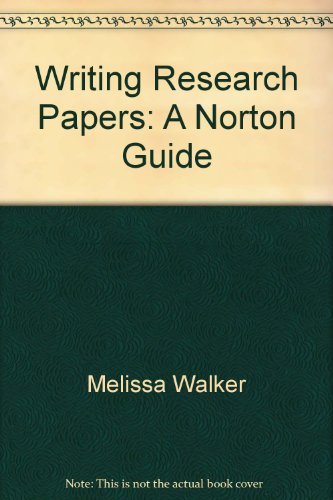 Imagen de archivo de Writing Research Papers, A Norton Guide: Instructor's Handbook a la venta por Top Notch Books