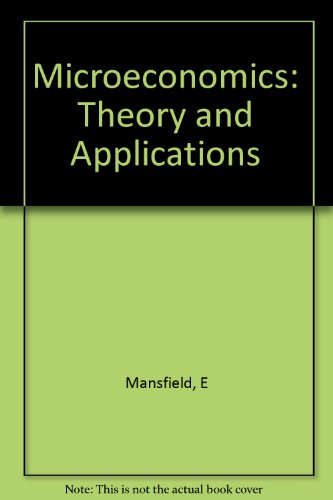 Stock image for Microeconomics: Theory and Applications for sale by NEPO UG
