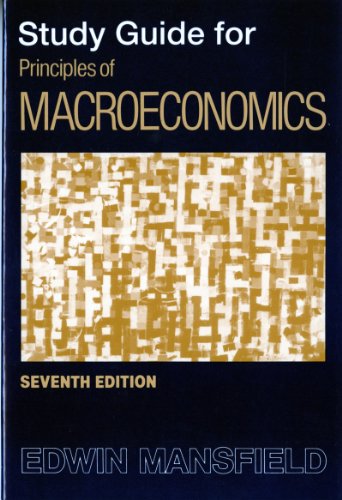 Imagen de archivo de Principles of Macroeconomics/Study Guide a la venta por BookHolders