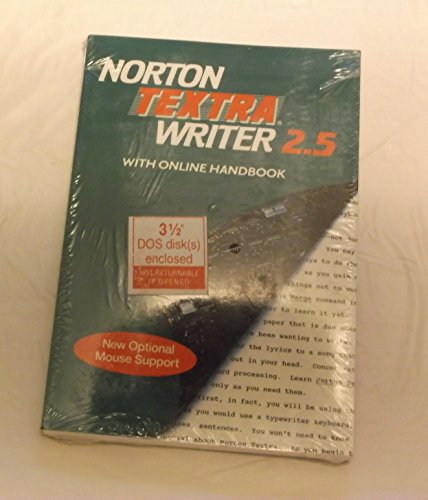 Beispielbild fr Norton Textra Writer 2.5 With Online Handbook zum Verkauf von HPB Inc.