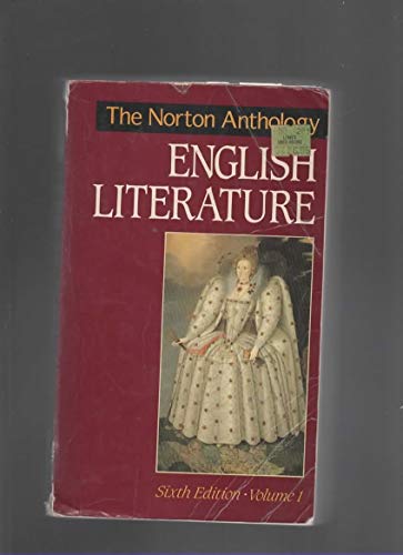 9780393962888: The Norton Anthology of English Literature, Vol. 1
