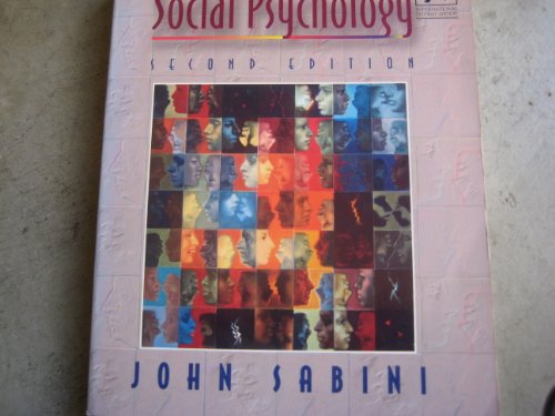 Beispielbild fr Social Psychology zum Verkauf von Reuseabook