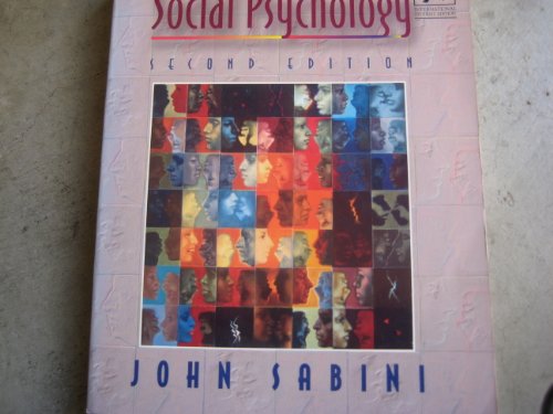 9780393966121: SOCIAL PSYCH 2E ISE PA (SABINI)