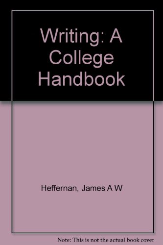 Beispielbild fr Writing : College Handbook zum Verkauf von Better World Books