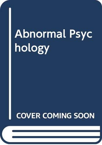 Beispielbild fr Abnormal Psychology zum Verkauf von Reuseabook