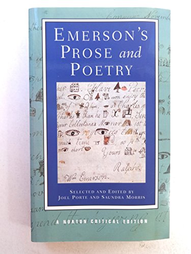 Stock image for Emerson's Poetry and Prose for sale by Better World Books Ltd