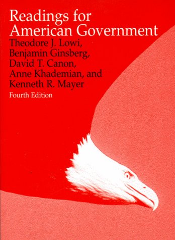 Imagen de archivo de American Government: With Readings a la venta por Redux Books