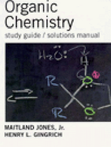 Stock image for Study Guide/Solutions Manual for Jones's Organic Chemistry for sale by Hippo Books
