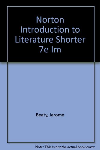 Beispielbild fr Norton Introduction to Literature Shorter 7e Im zum Verkauf von The Book Cellar, LLC
