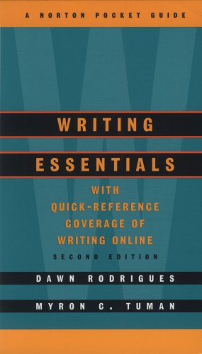 Imagen de archivo de Writing Essentials : A Norton Pocket Guide a la venta por Better World Books