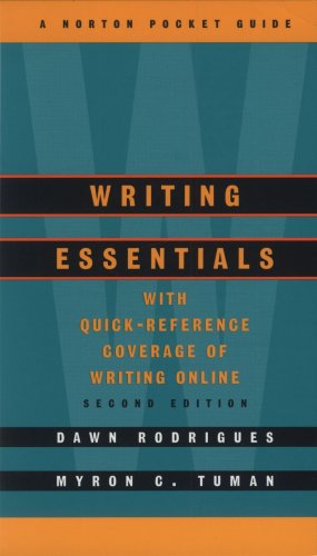 9780393973365: Writing Essentials: A Norton Pocket Guide: 0 (Norton Pocket Guides)