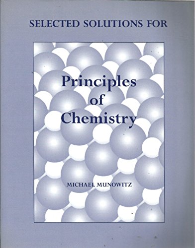 9780393973600: Principles of Chemistry Solutions Manual Student Version
