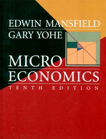 Beispielbild fr Microeconomics : Theory and Applicaitons zum Verkauf von Irish Booksellers