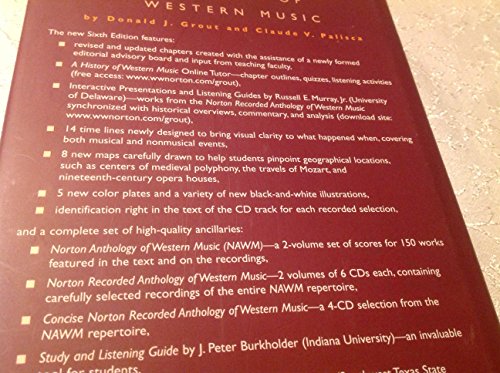 Imagen de archivo de A History of Western Music a la venta por Library House Internet Sales