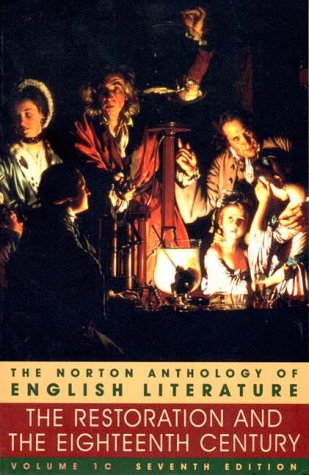 Beispielbild fr The Norton Anthology of English Literature Vol. 1 : The Restoration and the Eighteenth Century zum Verkauf von Better World Books