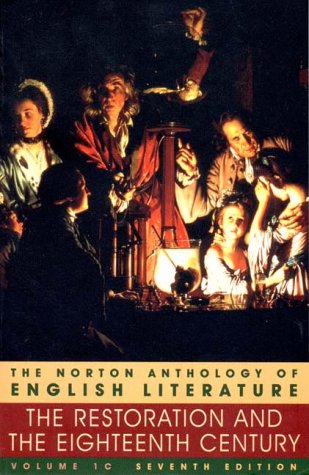 Stock image for The Restoration and the Eighteenth Century (Norton Anthology of English Literature, Vol 1) for sale by More Than Words