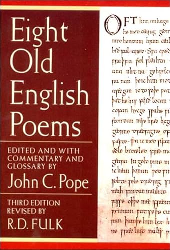 Imagen de archivo de Eight Old English Poems a la venta por BooksRun
