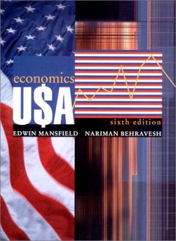 Beispielbild fr Economics USA zum Verkauf von Better World Books
