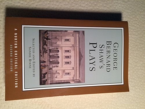 Stock image for George Bernard Shaws Plays (Norton Critical Editions) for sale by Goodwill Books