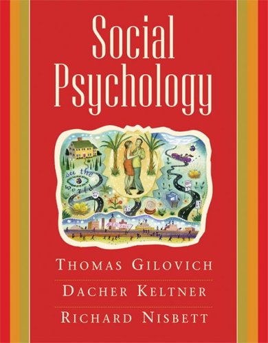 Beispielbild fr Social Psychology zum Verkauf von Better World Books