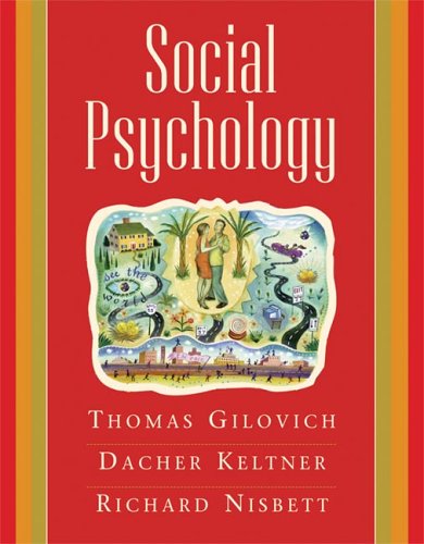 Imagen de archivo de Social Psychology a la venta por TextbookRush