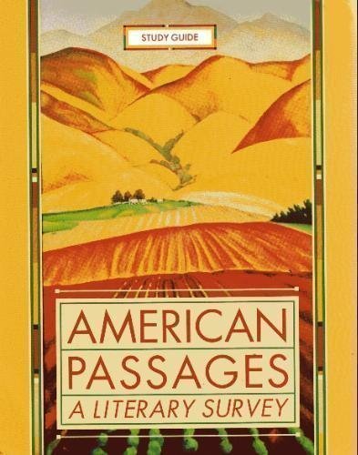 9780393979398: The Norton Anthology of American Literature American Passages: A Literary Survey Study Guide to accompany The Norton Anthology of American Literature, 6/E