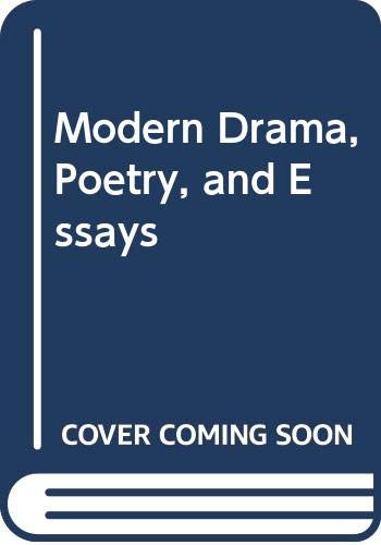 Stock image for Modern Drama, Poetry, and Essays for sale by HPB Inc.