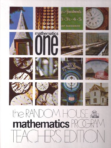9780394021515: Mathematics one-[two, (The Random House mathematics program)