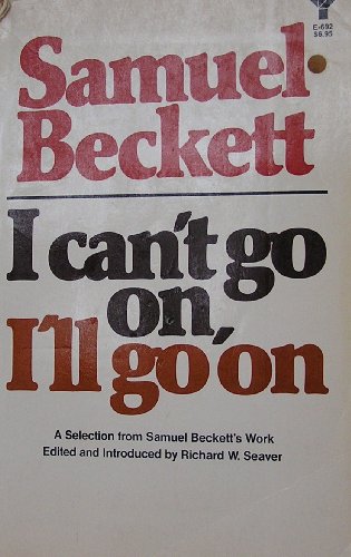 Stock image for I can't go on, I'll go on for sale by Irish Booksellers