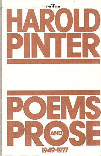 Imagen de archivo de Poems and Prose, 1949-1977 a la venta por Better World Books