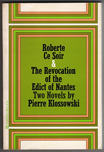 9780394172576: Roberte Ce Soir, and the Revocation of the Edict of Nantes