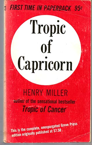 Beispielbild fr Tropic of Capricorn zum Verkauf von Better World Books