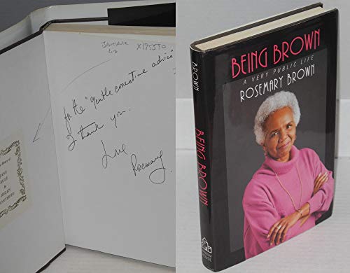 Beispielbild fr Being Brown : A Very Public Life zum Verkauf von Hourglass Books