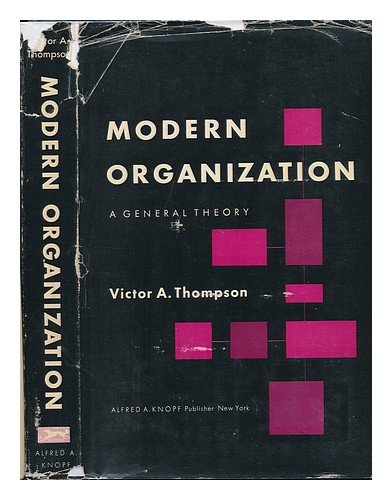 9780394305325: Modern Organization.
