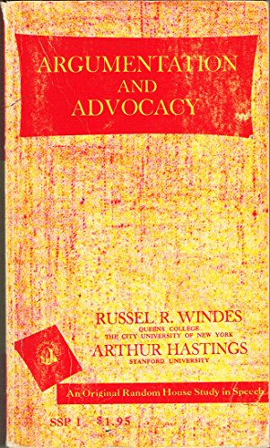 Imagen de archivo de Argumentation and Advocacy a la venta por Better World Books