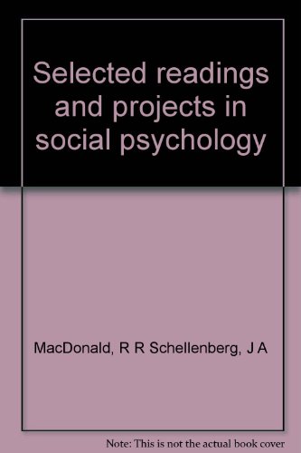 Stock image for Selected Readings and Projects in Social Psychology for sale by JR Books