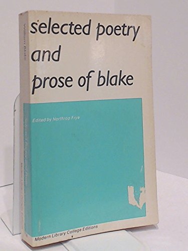 Beispielbild für Selected Poetry and Prose of William Blake zum Verkauf von Better World Books