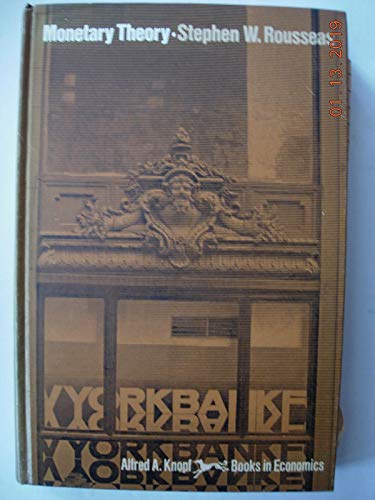 Imagen de archivo de Monetary Theory a la venta por G.J. Askins Bookseller