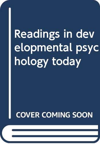 Stock image for Readings in developmental psychology today for sale by Library House Internet Sales