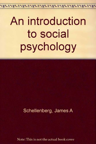 Imagen de archivo de An introduction to social psychology a la venta por HPB-Red