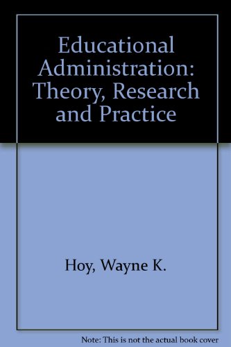 Imagen de archivo de Educational administration: Theory, research, and practice a la venta por Wonder Book